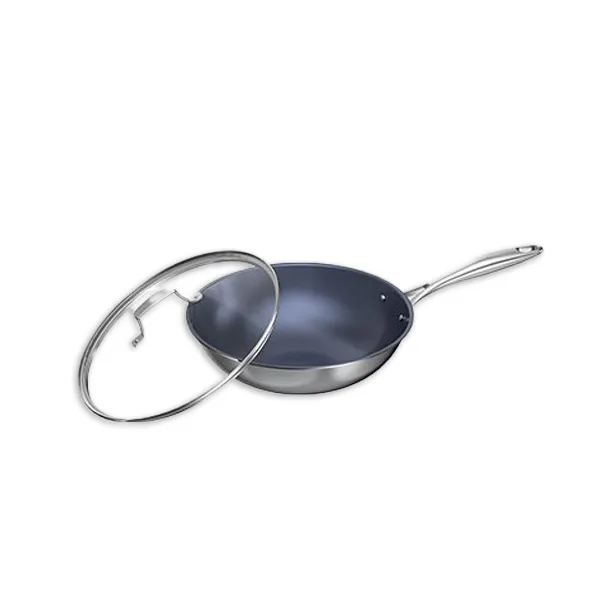 Titanium Trimetallic Wok 34cm